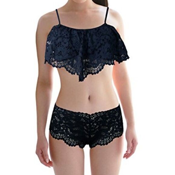 NWT Victoria's Secret Crochet Flutter Bralette Set S 936 - Picture 1 of 5